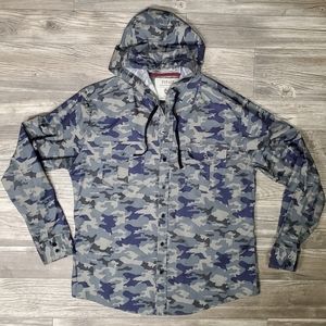 Repair Button Shirt-Style Fall Jacket Hoodie